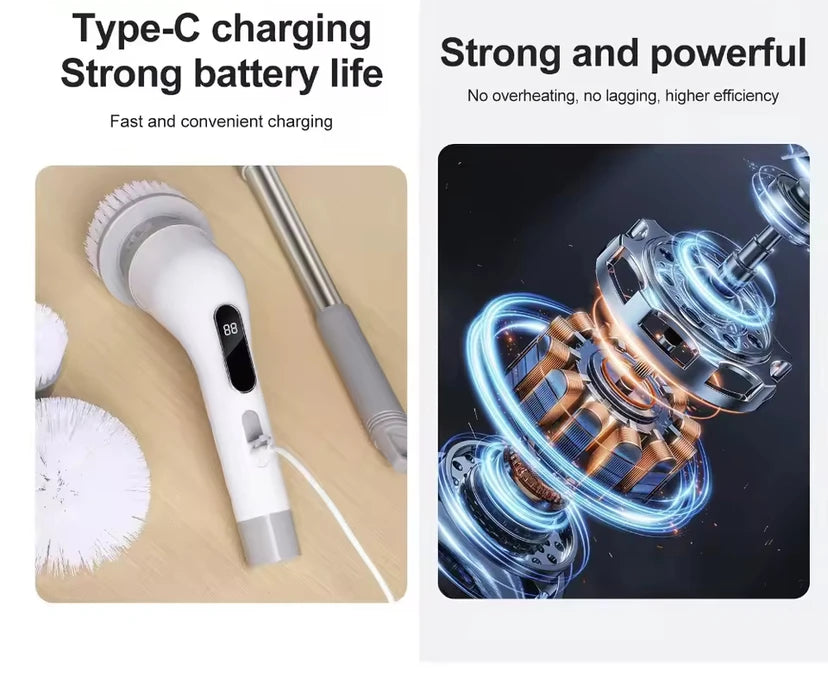 9 in 1 Reliable Household Cleaning Scrubber