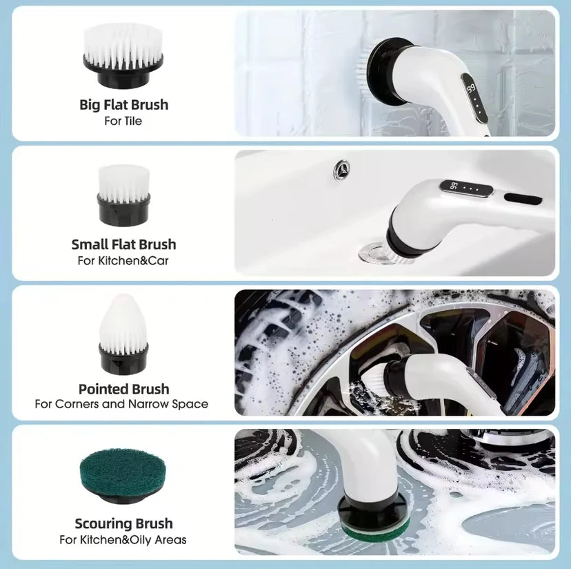 9 in 1 Reliable Household Cleaning Scrubber